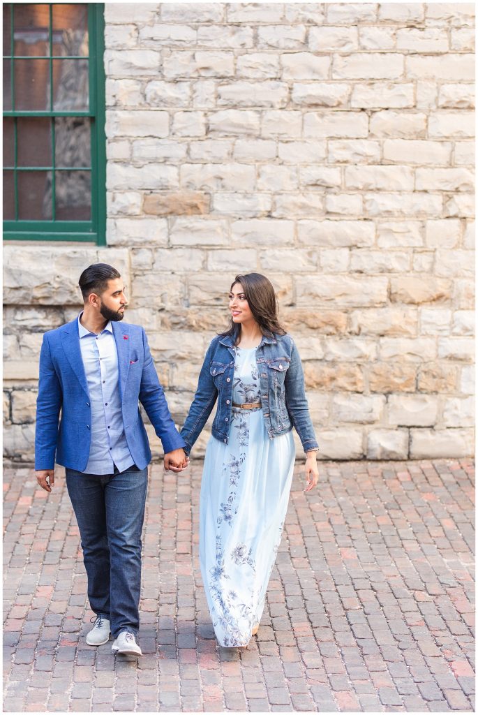 Distillery District Engagement photos, Toronto Muslim Wedding Photographer, Toronto Pakistani Wedding Photographer