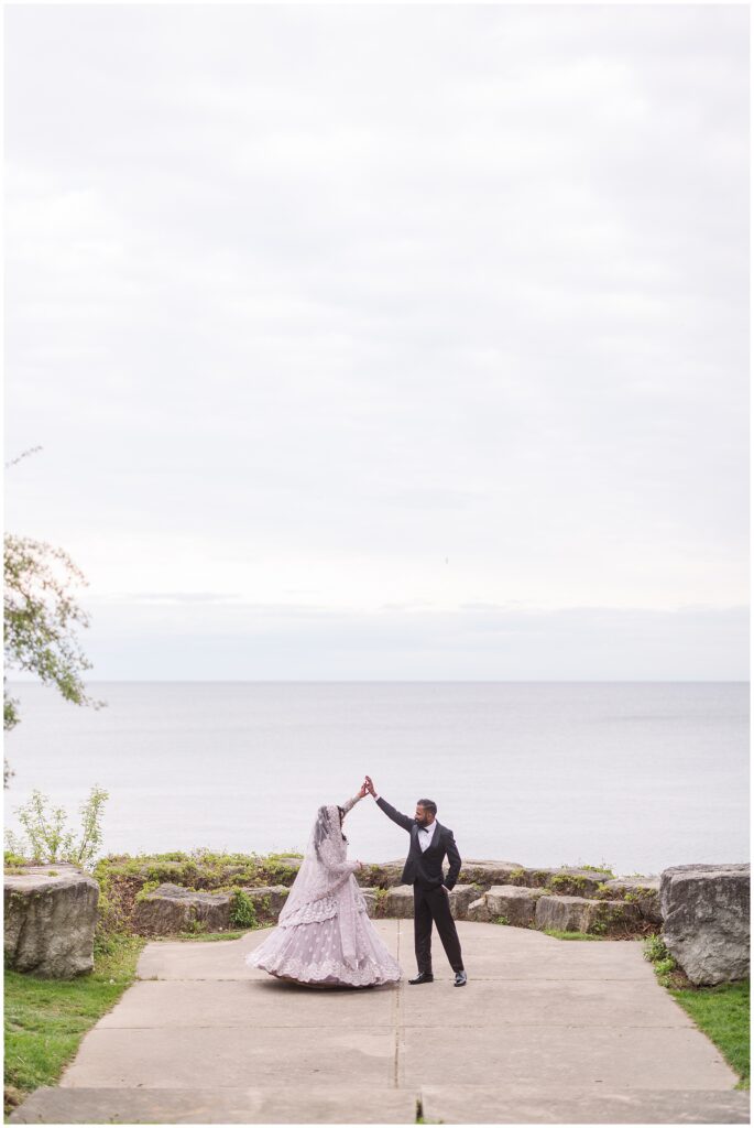 S&F's couple portraits taken at Adamson Estates in Mississauga before their valima reception.