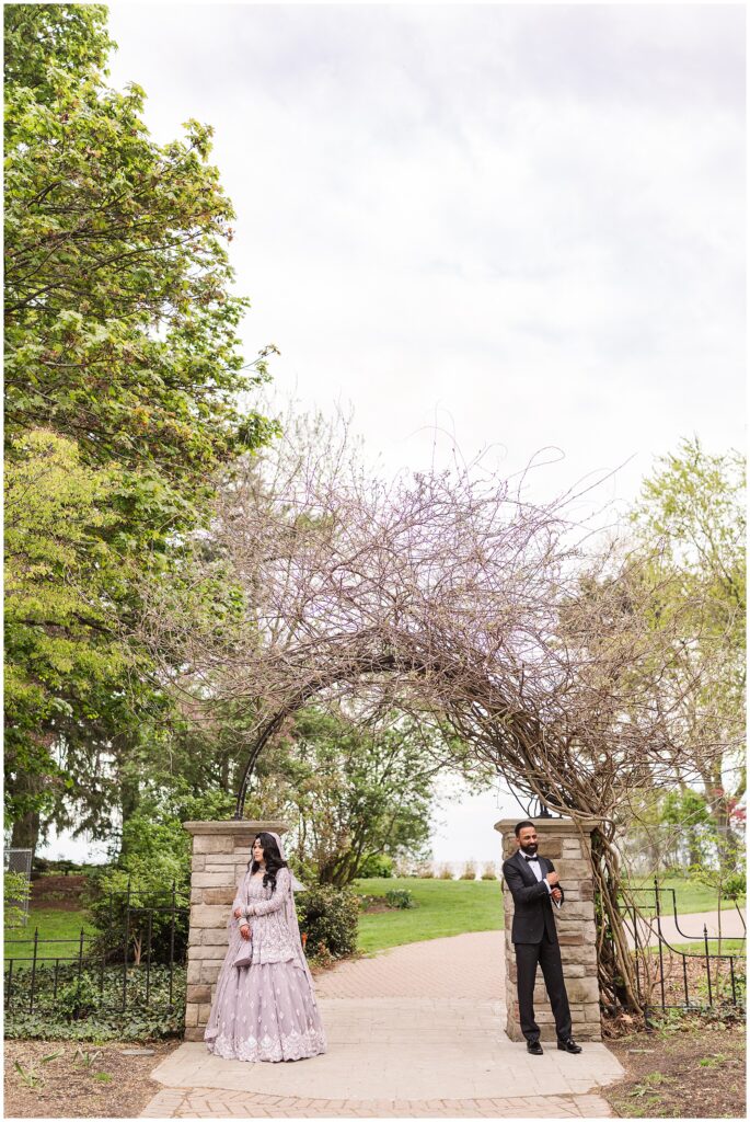 S&F's couple portraits taken at Adamson Estates in Mississauga before their valima reception.