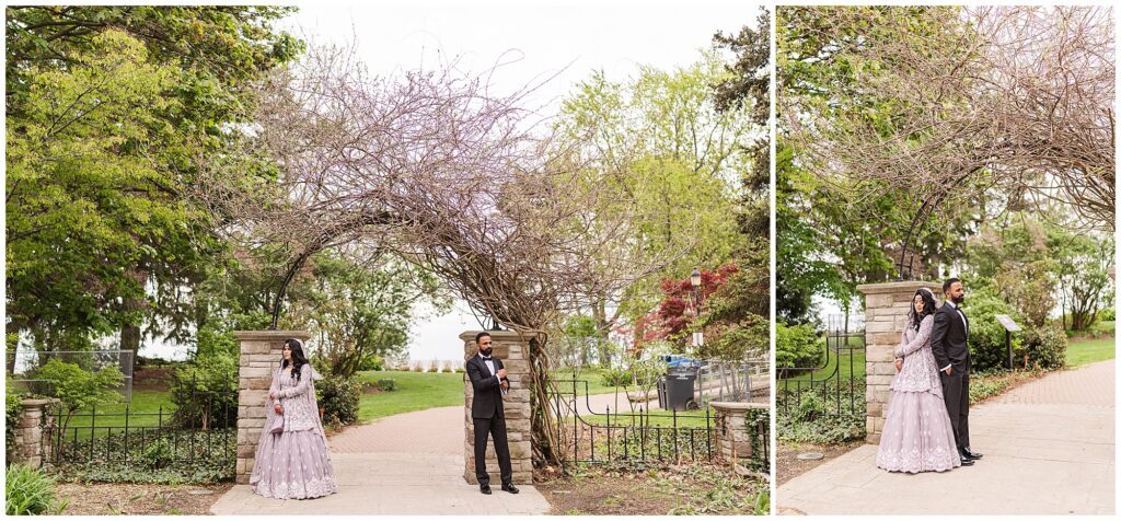 S&F's couple portraits taken at Adamson Estates in Mississauga before their valima reception.