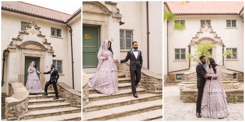 S&F's couple portraits taken at Adamson Estates in Mississauga before their valima reception.