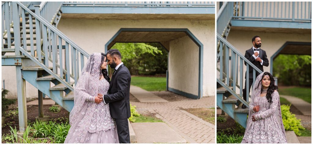 S&F's couple portraits taken at Adamson Estates in Mississauga before their valima reception.