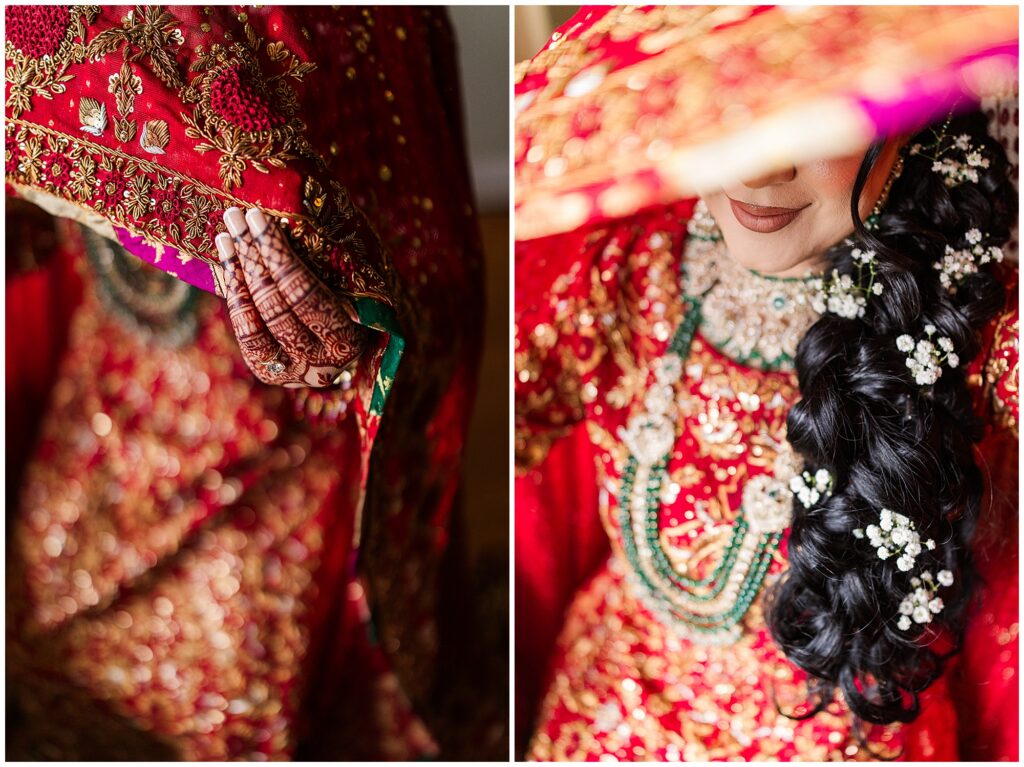 Detail shots of a Pakistani brides getting ready photos