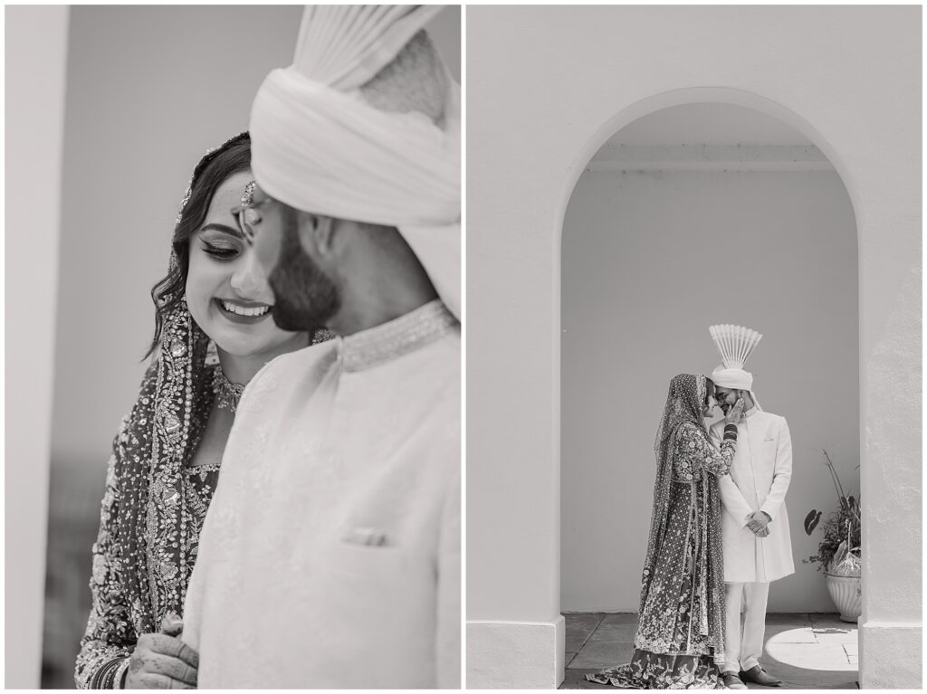 Pakistani couple pre-wedding shoot at the The Gardens at Newfield Museum in Indiana