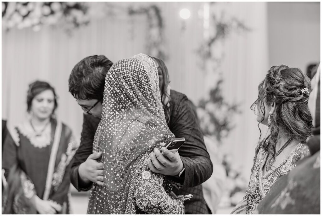Pakistani bride emotional Rukhsati in Indiana
