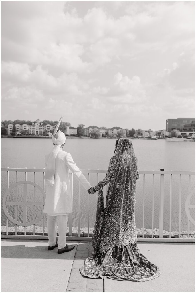 Pakistani couple portraits before their nikkah and baraat in Indiana