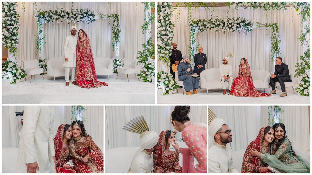 Pakistani couple nikkah and ring exchange