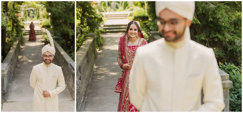 Pakistani couple first look shots at the The Gardens at Newfield Museum in Indiana