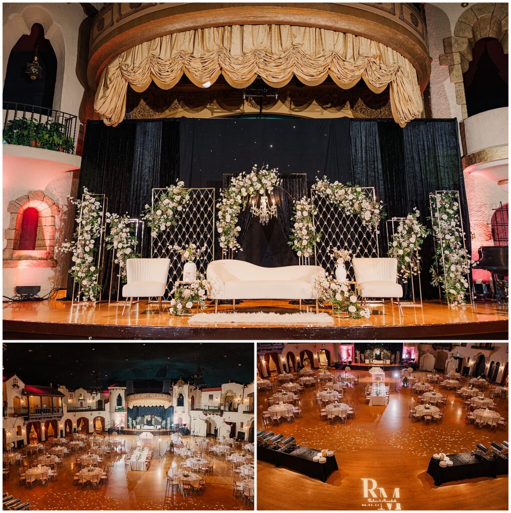 Pakistani wedding reception valima indiana roof ballroom indianapolis muslim wedding decor