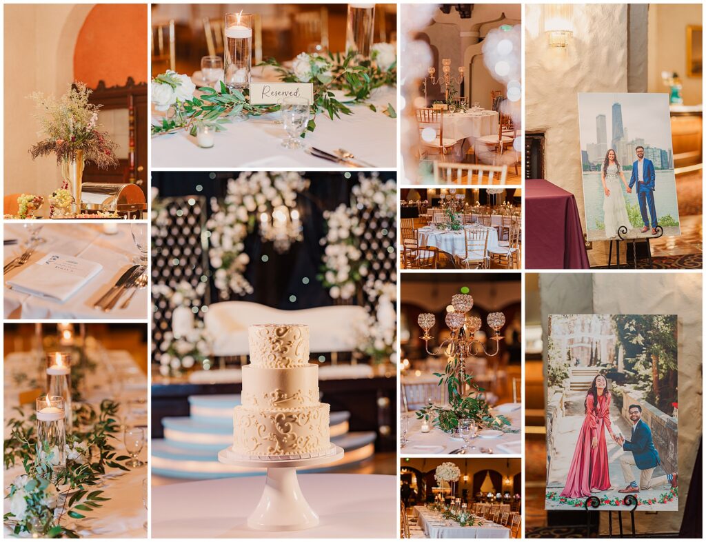 Pakistani wedding reception valima indiana roof ballroom indianapolis muslim wedding decor