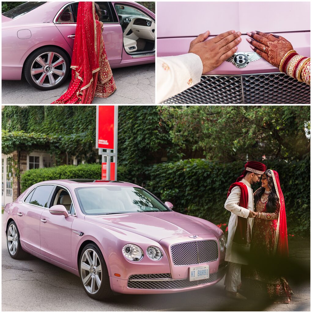 couples portraits at gairloch garlands Pakistani nikkah in oakville