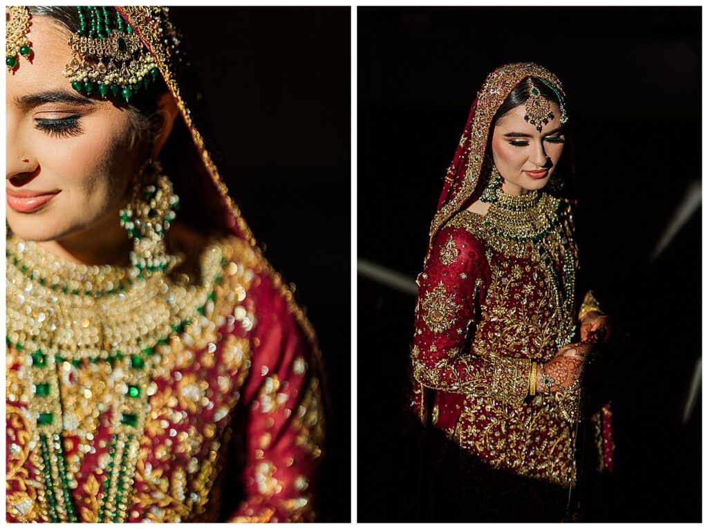 Pakistani wedding bridal details bay area