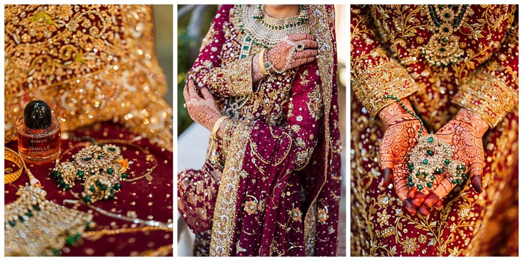 Pakistani bridal details