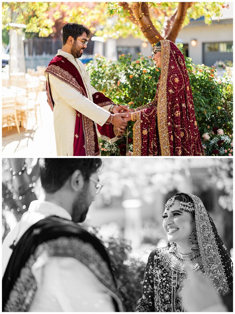 Pakistani couple wedding bay area