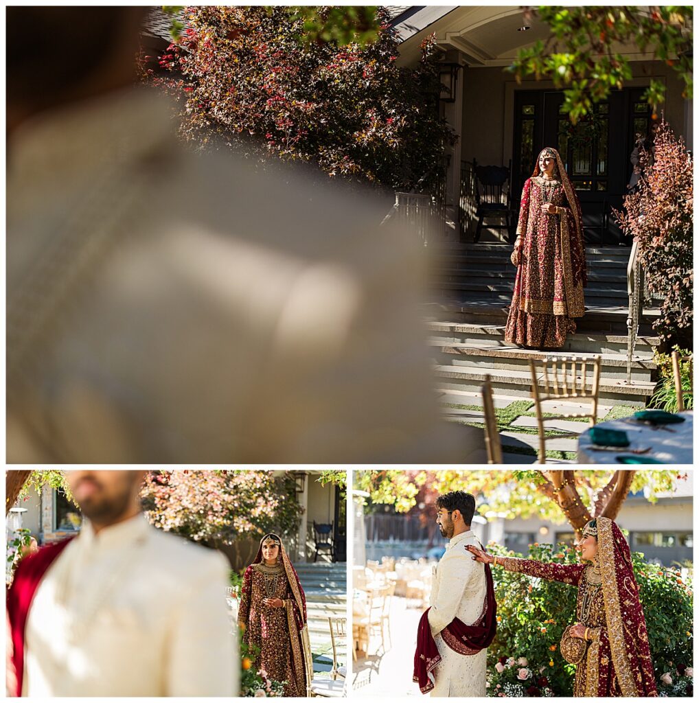 Pakistani couple first look Montalvo Arts Center California