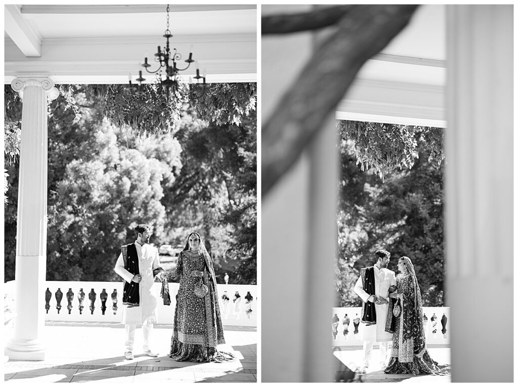 Pakistani couple portraits Montalvo Arts Center California