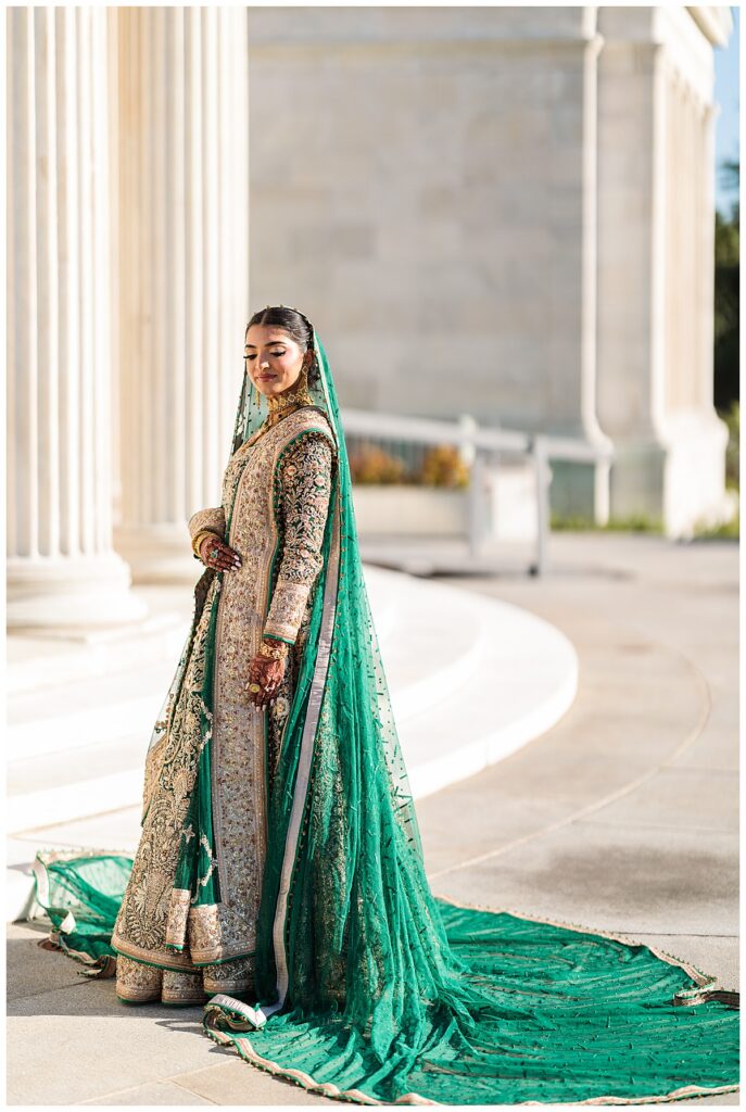 Pakistani bridal portraits at AKG Museum in Buffalo NY