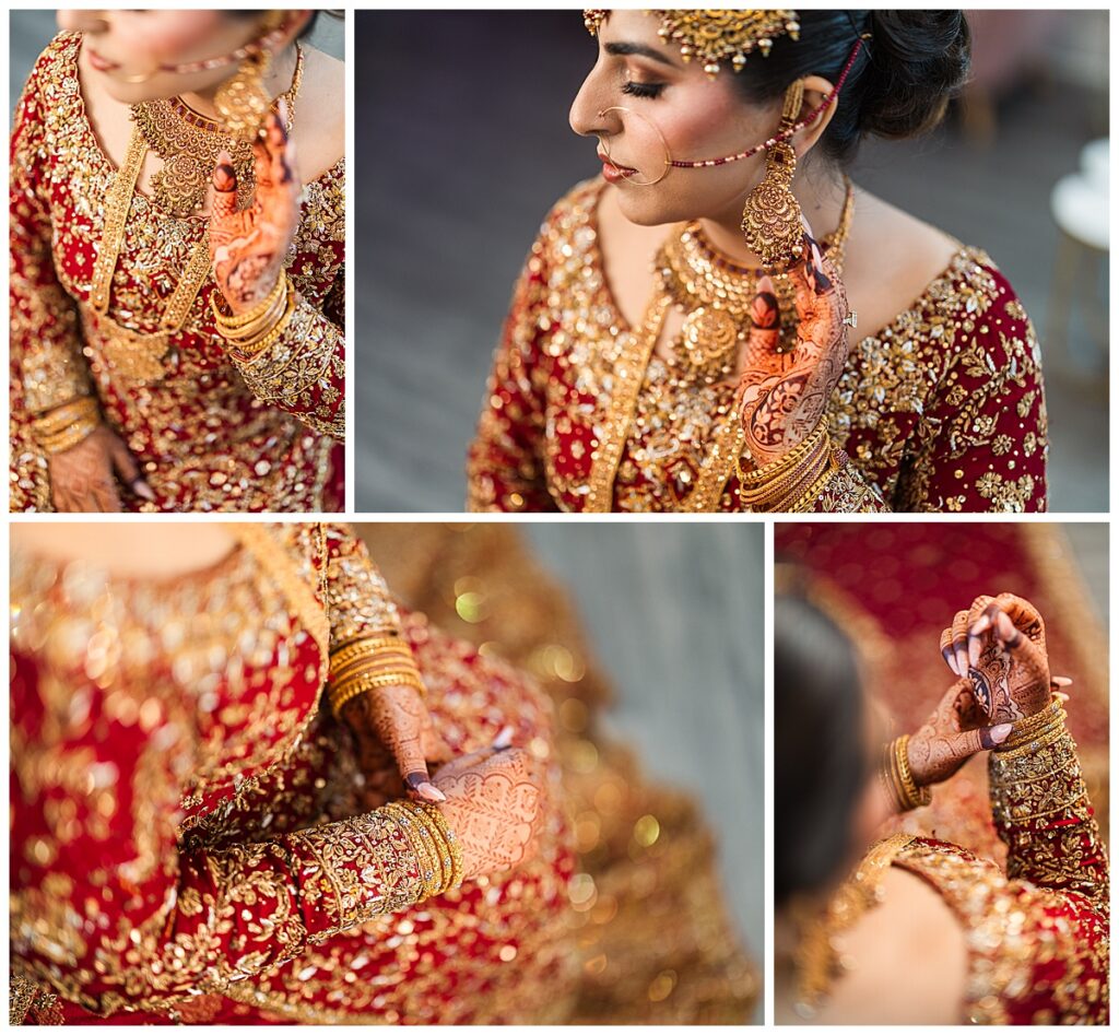 Pakistani bride getting ready photos