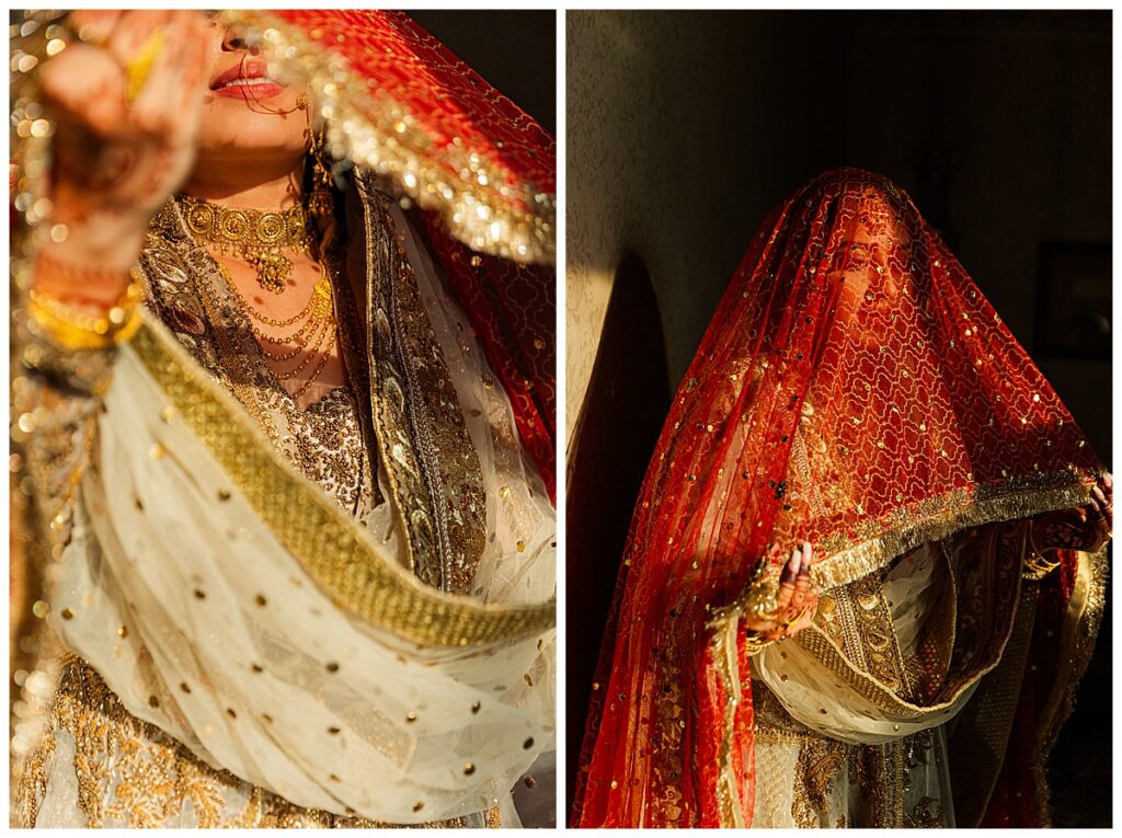 Pakistani bride before her nikkah